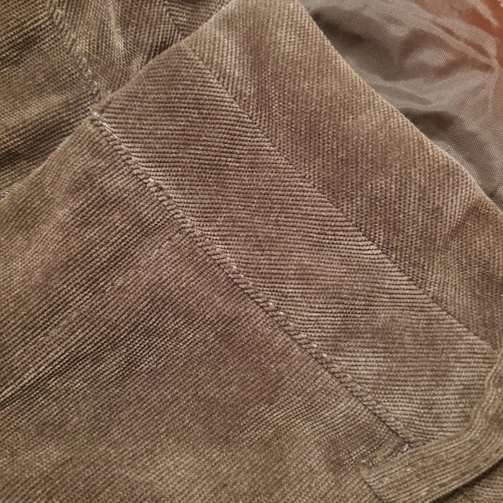 Coldwater Creek Olive Green Corduroy Pants Size 12 - Picture 3 of 9
